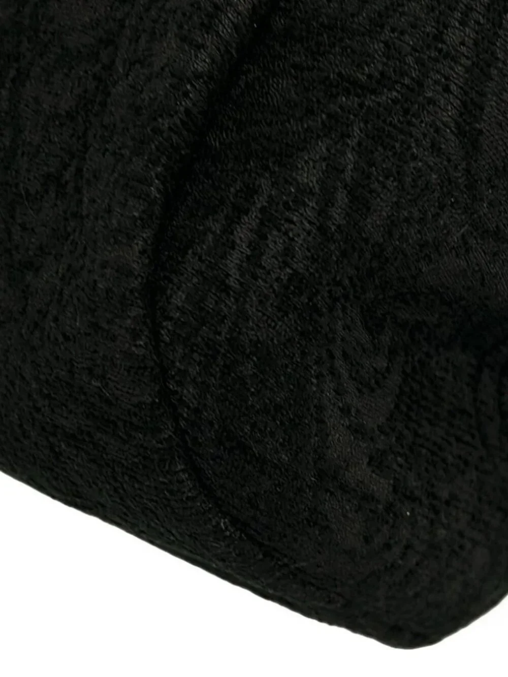 A VACATION Black Dark Gray Chemical Fiber Clutch Bag